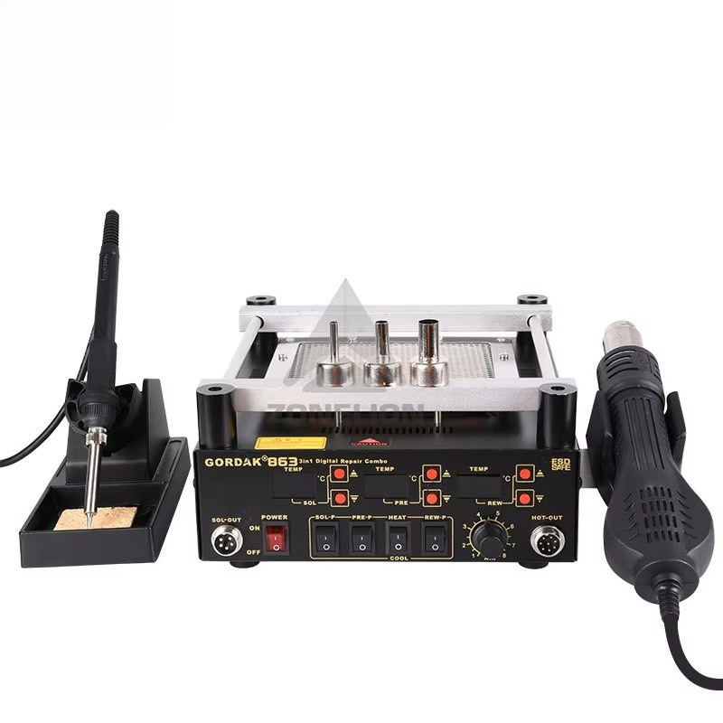Infrared Bga Rework Station - 3'ü 1 Arada Dijital Sıcak Hava