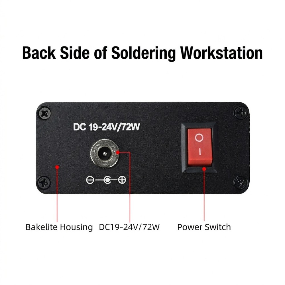 T12 Soldering Station Oled - T12 Lehimleme İstasyonu, AC100‑240V, OLED Dijital