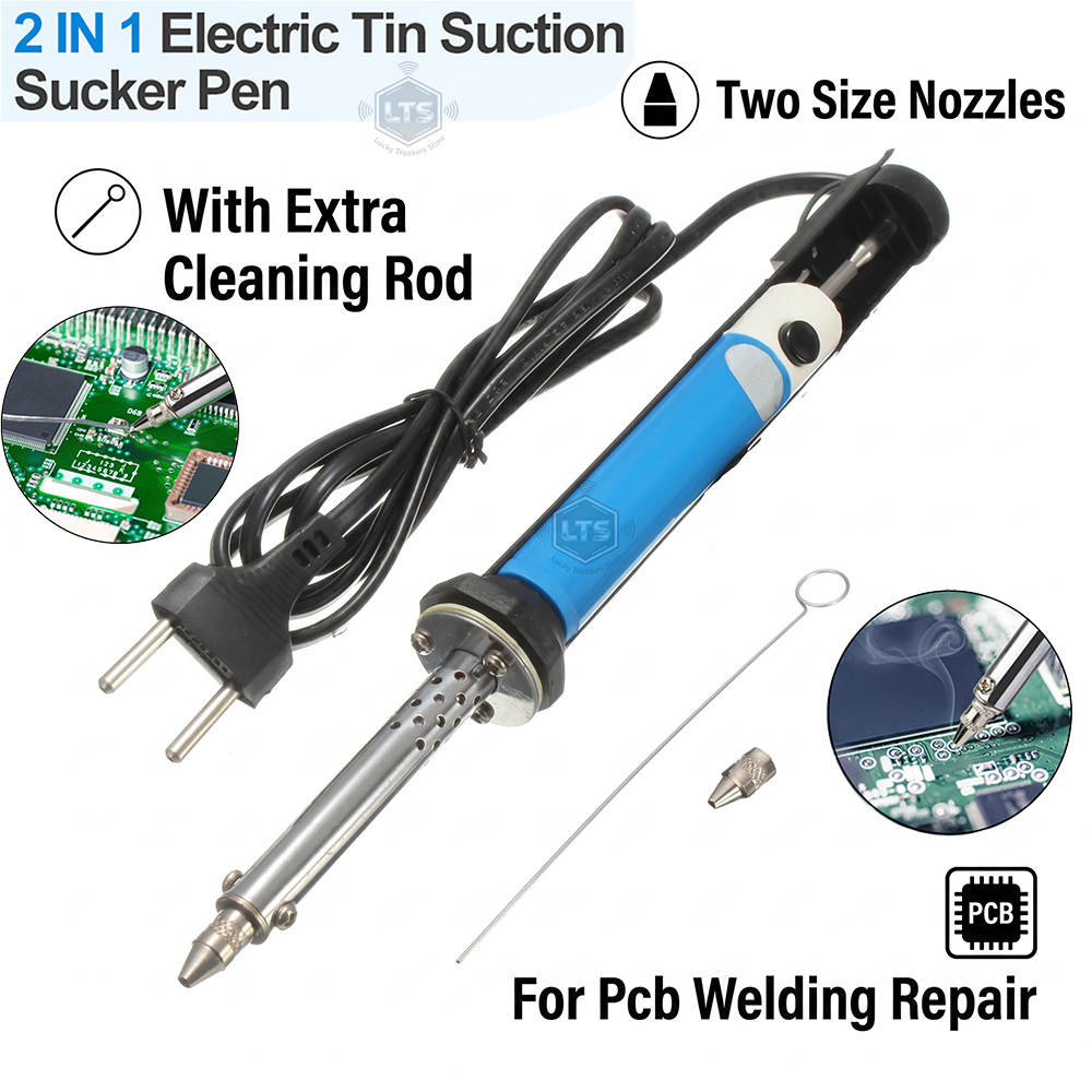 Desoldering Pump Electric Vacuum Station - ABD 110V AB 220V Elektrikli Kalay