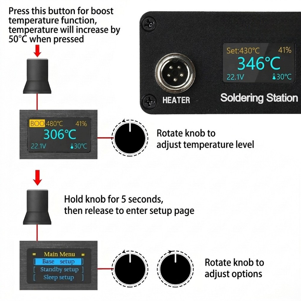 T12 Lehimleme İstasyonu, AC100 - T12 Soldering Station Oled incelemesi ve fiyatı